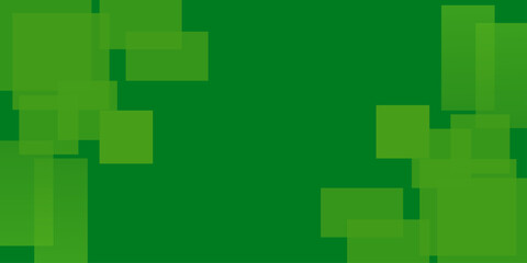 Poster - Green background with geometric square shapes, simple and modern lines, vector illustration design