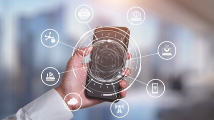Poster - Communication network enables digital connectivity. A strong communication network supports data transfer, communication access, and global communication network solutions. Spire