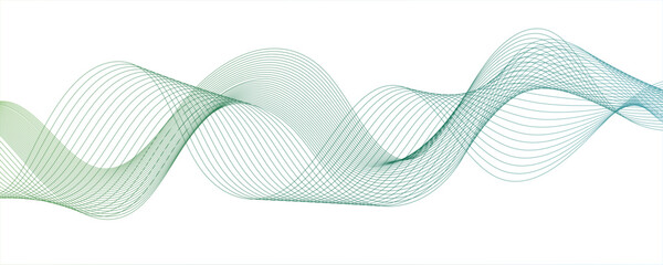 Fototapete - Abstract curvy line art wavy flowing dynamicsound, wave, wind, information flow. Twisted curve lines and blend effect, emphasizing motion and rotation. Retro, pop, promotional.