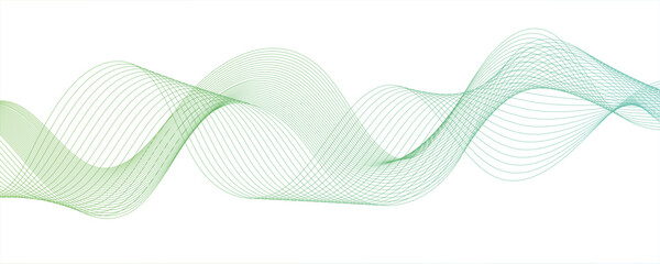 Fototapete - Abstract curvy line art wavy flowing dynamicsound, wave, wind, information flow. Twisted curve lines and blend effect, emphasizing motion and rotation. Retro, pop, promotional.