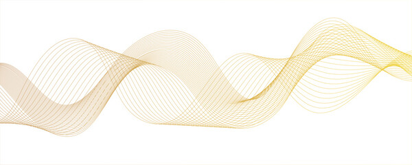 Fototapete - Abstract curvy line art wavy flowing dynamicsound, wave, wind, information flow. Twisted curve lines and blend effect, emphasizing motion and rotation. Retro, pop, promotional.