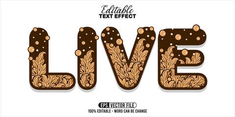 Poster - Live word typography, editable text effect
