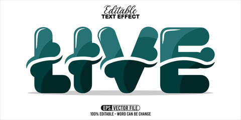 Poster - Live word typography, editable text effect