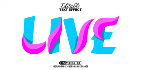 Poster - Live word typography, editable text effect