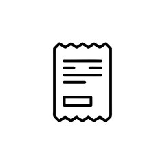 Poster - Simple icon a receipt with text bill paper