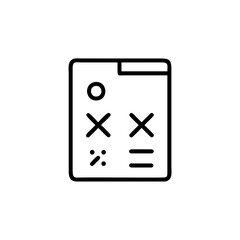 Poster - Simple icon mathematical symbols on paper calculation document