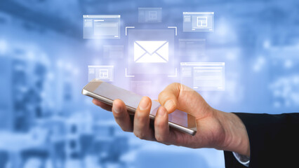 Poster - Email productivity tools improve communication, inbox control, and workflow for efficient, professional digital business operations. Vouch