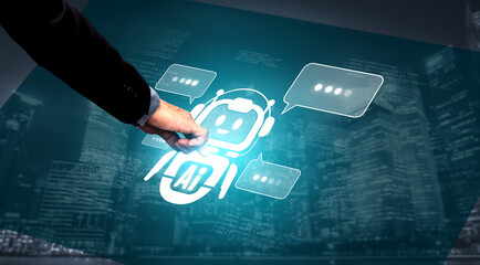 Poster - AI chatbot using prompt engineering and LLM deep learning delivers explainable generative AI for smarter, more efficient business support. Vouch