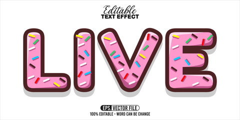 Poster - Live word typography, editable text effect