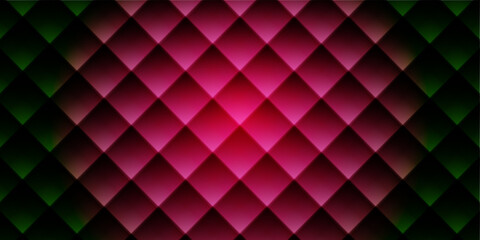 Wall Mural - abstract geometric, seamless diamond-pattern background with a metallic gradient effect with a centr