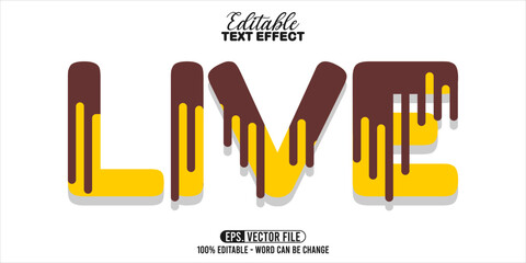 Poster - Live word typography, editable text effect