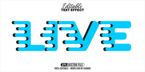 Poster - Live word typography, editable text effect