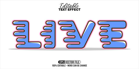 Poster - Live word typography, editable text effect