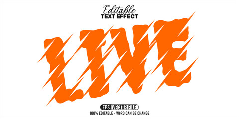 Poster - Live word typography, editable text effect
