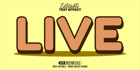Poster - Live word typography, editable text effect