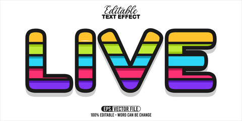 Poster - Live word typography, editable text effect