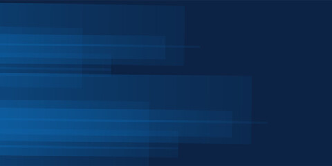 Poster - Abstract dark blue background with modern corporate concept presentation
