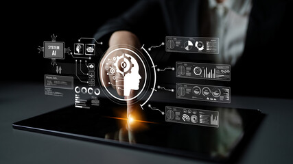 Poster - AI assistant with LLM, big data, machine learning, and generative AI powers prompt engineering and supports agentic AI for advanced business applications. Latch