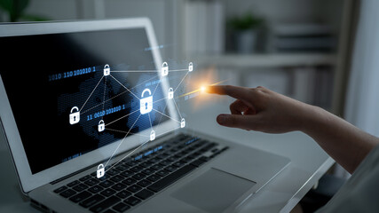 Poster - Cyber security protection and cyber security strategies against cyber threats, system hacks, digital breaches, network attacks, and safeguarding data with strong cyber security infrastructure. Spline