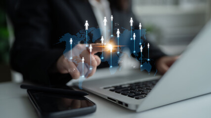 Poster - Professional networking expands business connections, fosters collaboration, and builds digital relationships for new opportunities. Latch