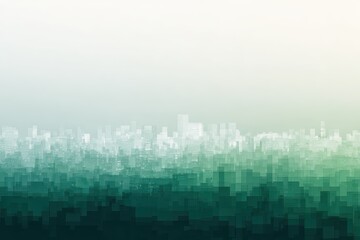 Poster - Gradient wallpaper featuring a smooth transition from white to green, creating a serene and modern aesthetic suitable for various design applications