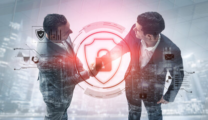 Poster - Cyber security protects against breaches, hacks, and network attacks using strong infrastructure and proactive digital defense strategies. Vouch