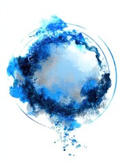 Poster - Abstract Background image blule circle