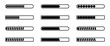 © Sajad - Loading Bar PNG Icons with progress indicators, buffering stripes, status tracker, and download timeline elements.