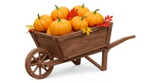 Pumpkins In A Wheelbarrow Free Stock Photo - Public Domain Pictures
