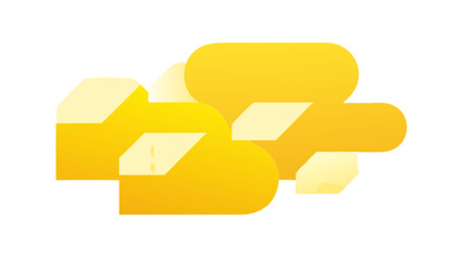 Poster - Download yellow abstract cloud vector illustration graphic design resource for creative projects and designs