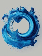 Poster - Abstract Background image blule circle