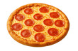 © Michael - Delicious pepperoni pizza with melted mozzarella cheese on transparent background