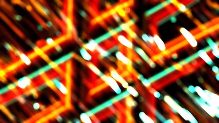 Poster - Colorful Blurred Background Animation With Bokeh Effect