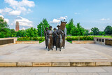 The Tennessee Woman Suffrage Monument near the Parthenon in Centennial Park, Nashville, Tennessee. 