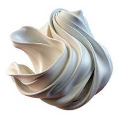 Poster - Abstract smooth white swirl background texture design wallpaper modern art illustration render backdrop