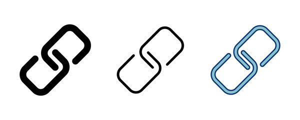 Poster - External link symbol icon vector. Link icon isolated on white background. Link vector icon. Hyperlink chain symbol