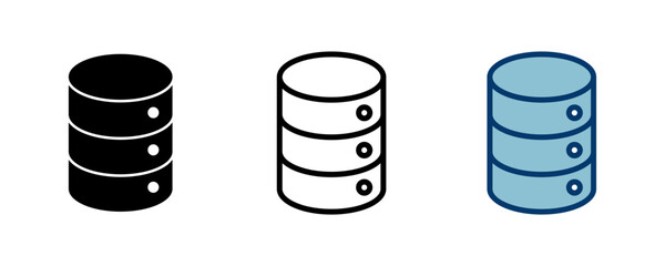 Poster - Database icon vector isolated on white background. database vector icon