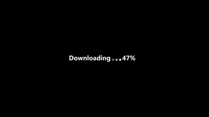 Poster - abstract downloading progress text animation,loading icon, 0-100% downloading text icon.downloading animation background 4K stock video
