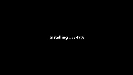 Poster - abstract downloading progress text animation,loading icon, 0-100% downloading text icon.downloading animation background 4K stock video