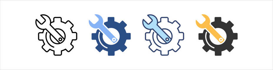 Setting Icon Set Multiple Style Collection