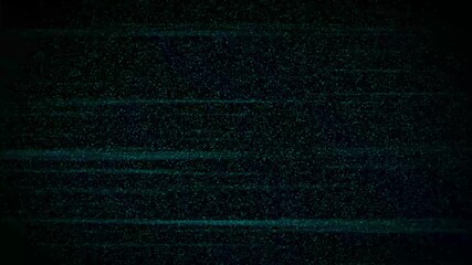 Poster - Static color background flickers with noise. Glitch effects disrupt the animation. Error signals and interference distort the view. Bad signal loops with visual damage.