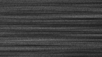 Poster - Vintage retro tv static noise with black and white glitch. Analog noise texture and VHS breakdown overlay create flickering grain lines. Static artifact and blurred lines on old tv screen.