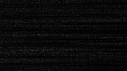 Poster - Analog TV screen glitches with noise. Static flickers across the display. No signal warning pulses on screen. Old television effect loops with retro distortion.