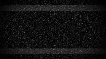 Poster - Analog TV screen glitches with noise. Static flickers across the display. No signal warning pulses on screen. Old television effect loops with retro distortion.