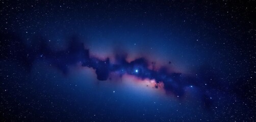 Wall Mural - Vast, star-studded cosmos backdrop with ample copy space,   texture,   twinkling