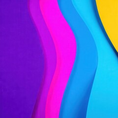 Poster - Vivid, layered, colorful abstract design.