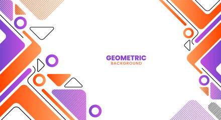 Wall Mural - Abstract geometric background
