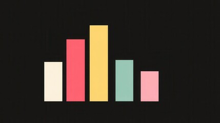 Poster - Colorful bar graph illustration against a dark background.