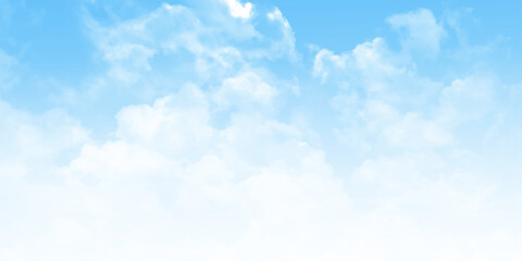 Wall Mural - clear blue sky with cloud background. blue sky with cloud. focus on clouds. vector illustration.