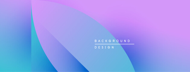 Poster - Abstract gradient background. Purple, blue hues blend smoothly. Minimalist design with text element, simple composition.